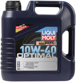 Моторное масло Liqui Moly Optimal 10W 40  4 л