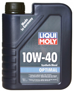 Моторное масло Liqui Moly Optimal 10W 40  1 л