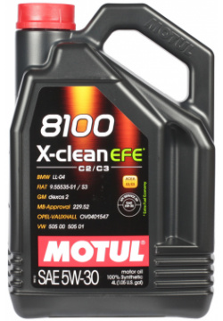 Моторное масло Motul 8100 X clean EFE 5W 30  4 л —