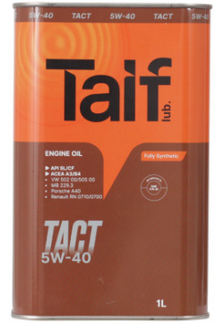 Моторное масло Taif TACT 5W 40  1 л