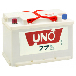 Автомобильный аккумулятор Uno 77 Ач прямая полярность L3 6СТ 1