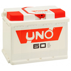 Автомобильный аккумулятор Uno 60 Ач прямая полярность L2 6СТ 1