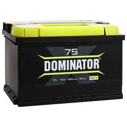 Автомобильный аккумулятор Dominator 75 Ач прямая полярность L3 