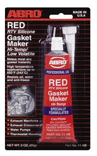 Герметик прокладка ABRO 85г красный — универсальный высококачественный