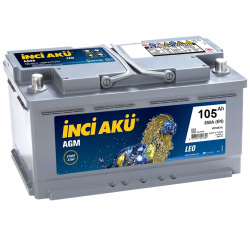 Автомобильный аккумулятор Inci Aku AGM 105 Ач обратная полярность L6 085 013