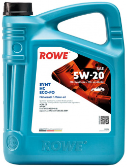 Моторное масло ROWE HIGHTEC SYNT HC ECO FO 5W 20  5 л