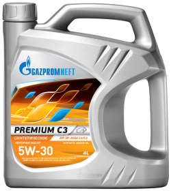 Масло моторное Газпромнефть Premium С3 5W 30 4л 