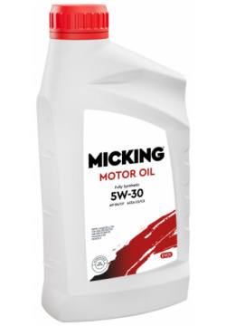 Моторное масло Micking Evo1 5W 30  1 л Полностью синтетическое