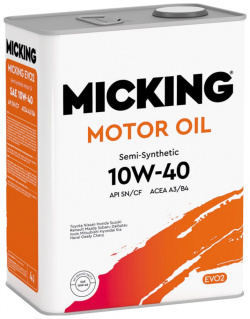 Моторное масло Micking Evo2 10W 40  4 л