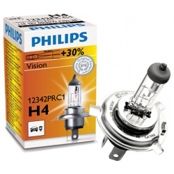Автолампа PHILIPS 12342PRC1 Лампа Vision Premium+30  H4 60/55 Вт 1 шт