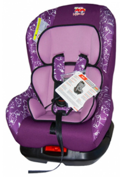 Детское кресло Little Car 125978 автокресло Soft 0+/1 (0 18 кг)  Коты фиолетовый