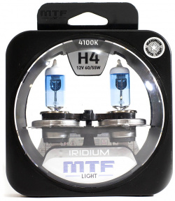 Автолампа MTF HRD1204 Лампа Light Iridium  H4 55 Вт 4100К 2 шт
