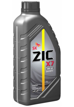 Моторное масло ZIC X7 5W 40  1 л — всесезонное универсальное