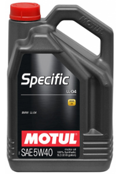 Моторное масло Motul Specific BMW LL 04 5W 40  5 л