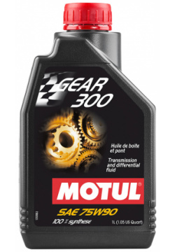Трансмиссионное масло Motul Gear 300 75W 90  1 л