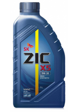 Моторное масло ZIC X5 5W 30  1 л — уникальное синтетическое