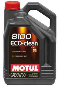 Моторное масло Motul 8100 Eco clean 0W 30  5 л
