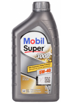 Моторное масло Mobil Super 3000 X1 5W 40  1 л в литровой