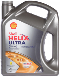 Моторное масло Shell Helix Ultra 5W 40  4 л — полностью
