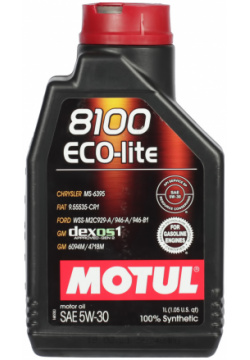 Моторное масло Motul 8100 Eco lite 5W 30  1 л — 100%