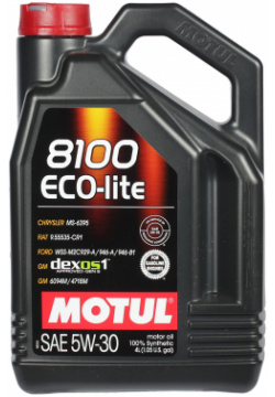 Моторное масло Motul 8100 Eco lite 5W 30  4 л