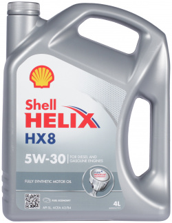 Моторное масло Shell Helix HX8 5W 30  4 л