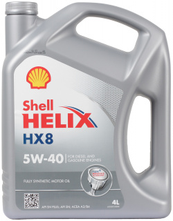 Моторное масло Shell Helix HX8 5W 40  4 л