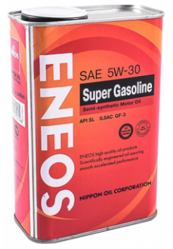 Моторное масло Eneos Super Gasoline SEMIS C SL 5W 30  1 л