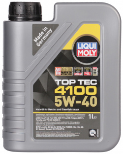 Моторное масло Liqui Moly Top Tec 4100 5W 40  1 л