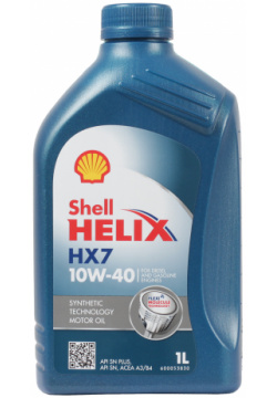 Моторное масло Shell Helix HX7 10W 40  1 л —