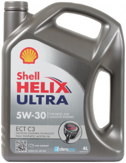 Моторное масло Shell Helix Ultra ECT С3 5W 30  4 л