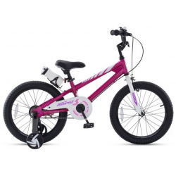 Детский велосипед Royal Baby Freestyle Steel 18  год 2022 цвет Фиолетовый Розовый