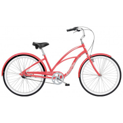 Женский велосипед Electra Cruiser 3i Step Thru  год 2023 цвет Красный ростовка 17