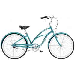 Женский велосипед Electra Cruiser 3i Step Thru  год 2023 цвет Зеленый ростовка 17, размер: 17