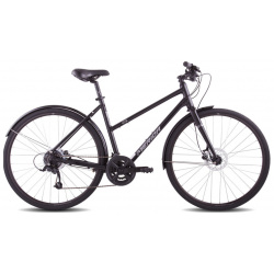 Женский велосипед Merida Crossway Urban 50 Lady  год 2023 цвет Черный Серебристый ростовка 20