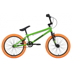 Экстремальный велосипед Stark Madness BMX 1  год 2023 цвет Зеленый Оранжевый ростовка 9