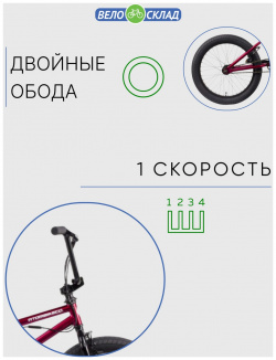 Экстремальный велосипед Atom Ion DLX  год 2022 цвет Розовый ростовка 20 5