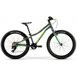 Подростковый велосипед Merida Matts J 24+ Eco  год 2022 цвет Серебристый Зеленый