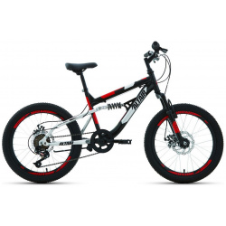 Детский велосипед Altair MTB FS 20 D  год 2022 цвет Черный Красный