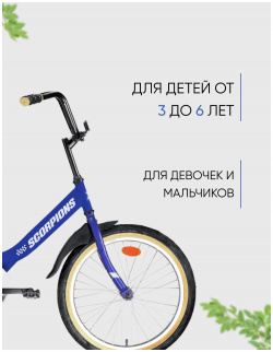 Детский велосипед Forward Scorpions 20 1 0  год 2022 цвет Красный Белый