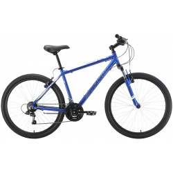 Горный велосипед Stark Outpost 26 1 V  год 2022 цвет Синий Белый ростовка 18