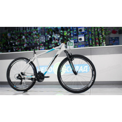 Горный велосипед Forward Apache 27 5 1 2 S  год 2021 цвет Серебристый Зеленый ростовка 19