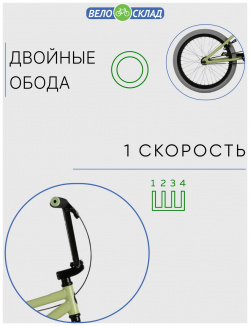 Экстремальный велосипед Haro Premium Stray 20  год 2021 цвет Зеленый ростовка 5