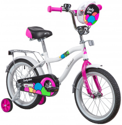 Детский велосипед Novatrack Candy 16  год 2019 цвет Розовый