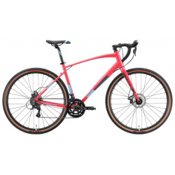 Шоссейный велосипед Stark Gravel 700 5 D  год 2024 цвет Красный Голубой ростовка 20