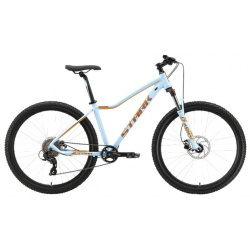 Женский велосипед Stark Viva 27 3 HD  год 2023 цвет Голубой Оранжевый ростовка 18
