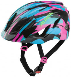 Alpina Велошлем Pico Flash Neon/Blue Pink Gloss  цвет Синий Розовый ростовка 50 55см