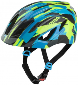 Alpina Велошлем Pico Flash Neon/Blue Green Gloss  цвет Синий Зеленый ростовка 50 55см