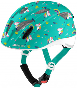 Alpina Велошлем Ximo Flash Unicorn Gloss  цвет Зеленый ростовка 47 51см