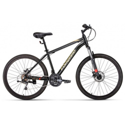 Горный велосипед Forward Hardi 26 2 0 D FR  год 2024 цвет Черный Желтый ростовка 18